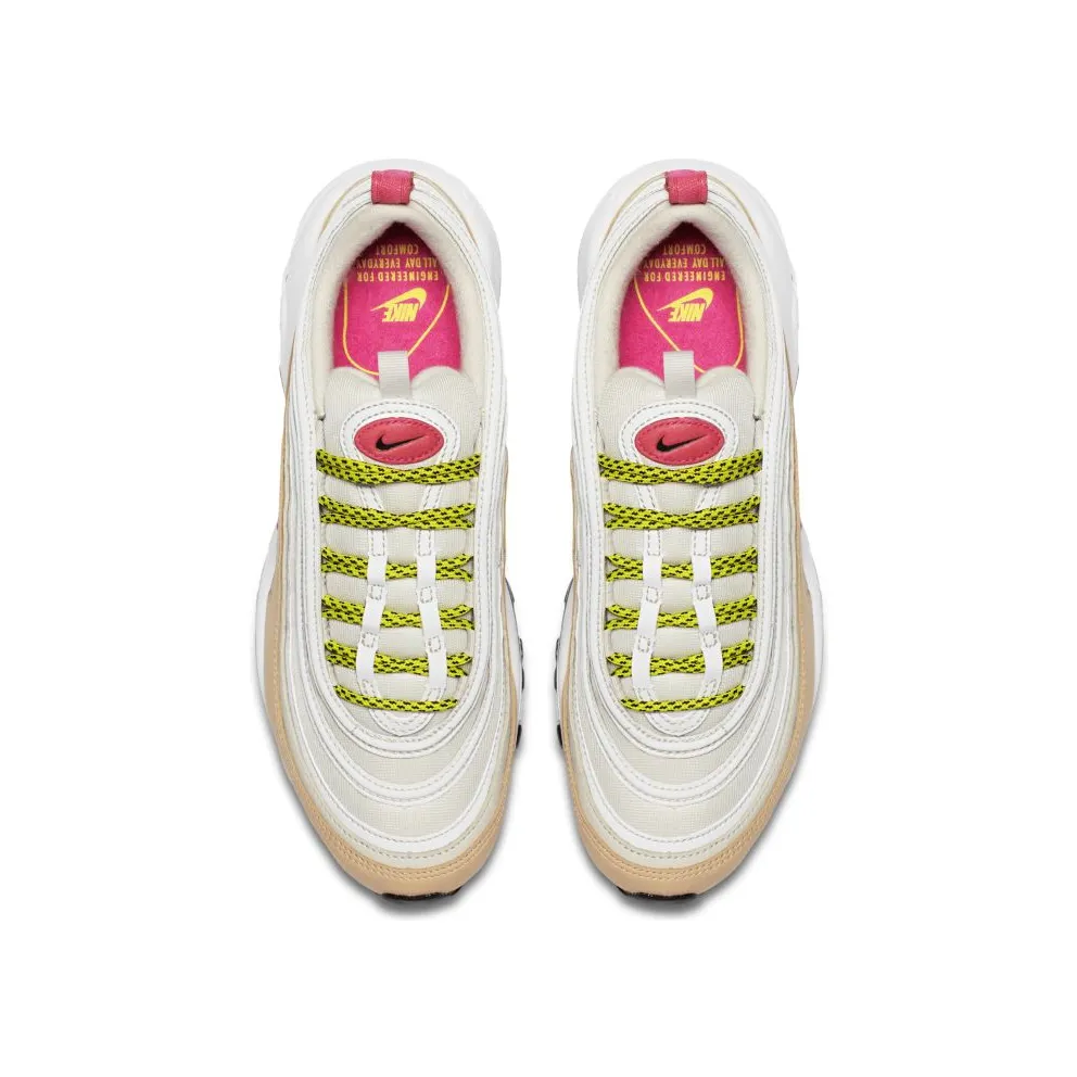 Nike Air Max 97 Light Bone Deadly Pink (W) Light Bone/Deadly Pink-Mushroom (921733-004)