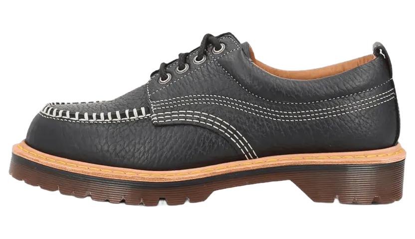 Dr Martens Lowell Moc Toe Shoes “Black Wild Grain” (42445001)