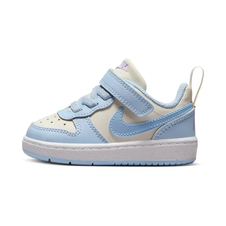 Nike Court Borough Low Recraft “Soft Pearl / Hydrangeas / White / Celestine Blue” (IH4051-001)