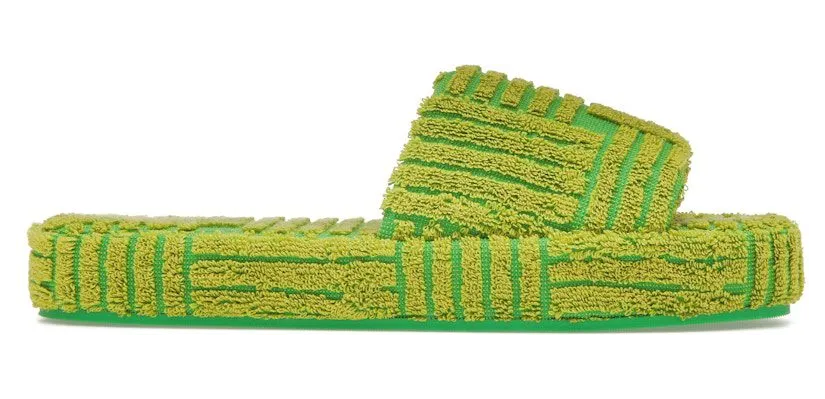 Bottega Veneta Resort Geometric Sandal Parakeet Kiwi (660245 V1MY0 7072)