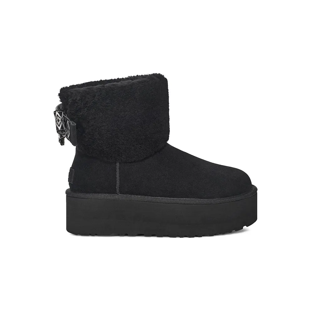 UGG Classic Mini Maxi Curly Boot Black (1158267-BLK)