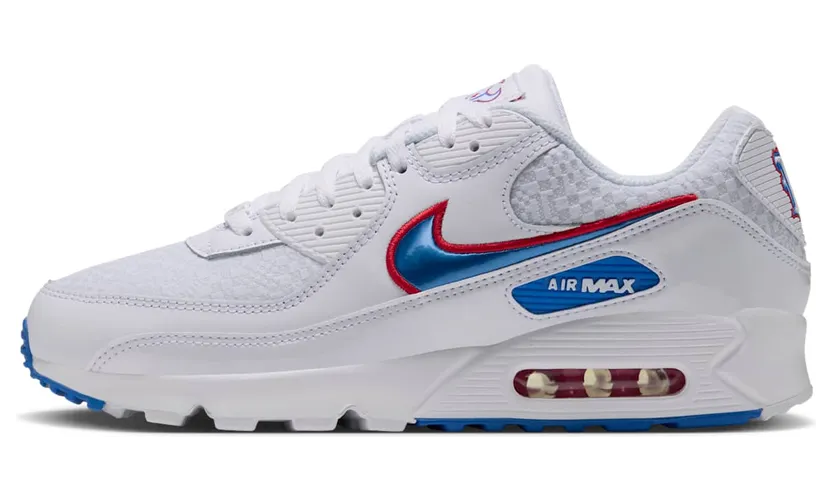 NFL x Nike Air Max 90 – Houston Texans – “White / Italy Blue / White” (IW1135-100)