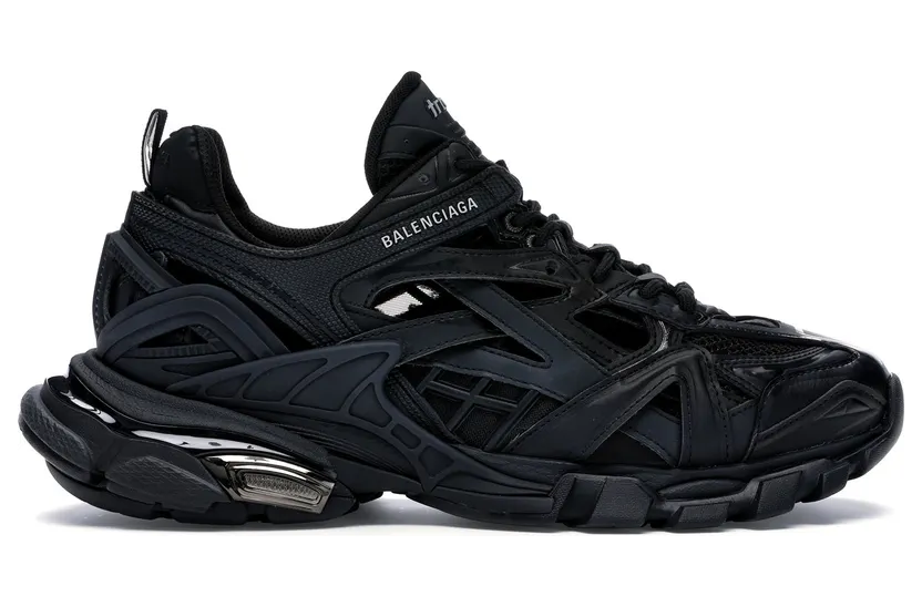 Balenciaga Black Track.2 Open Sneakers (568614-W2GN1-1000)