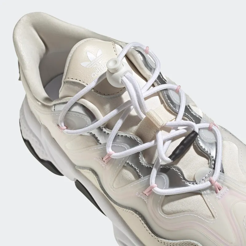 adidas OZWEEGO Plus Chalk White / Clear Pink / Silver Metallic (G55589)