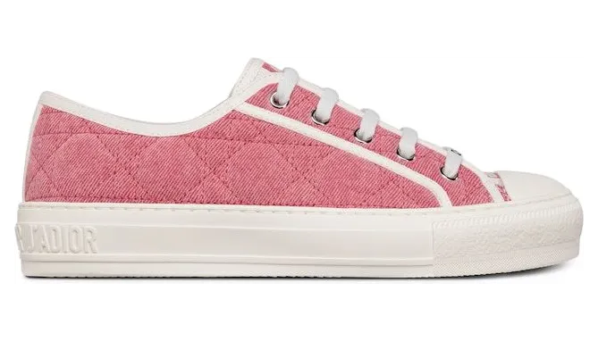 Dior Walk’N’Dior Low Top Pink Faded Cannage Embroidered Denim (W)