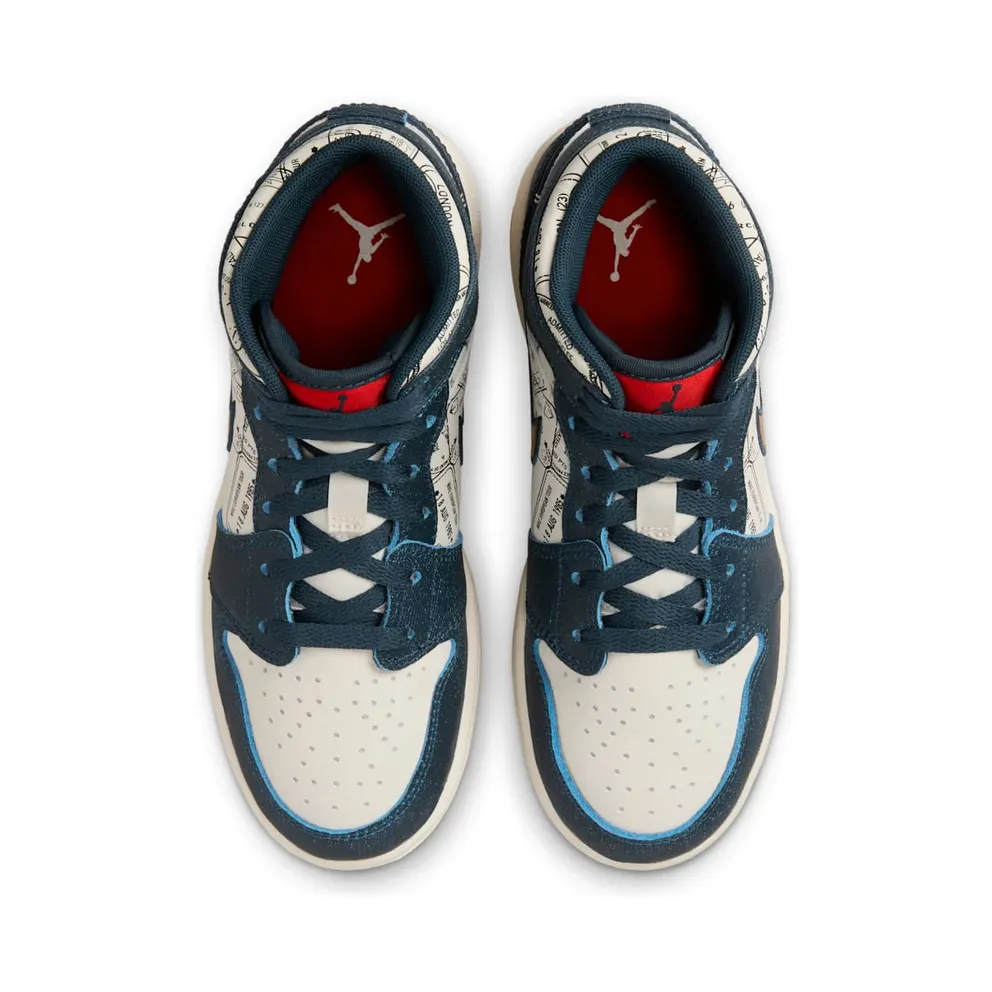 Nike Air Jordan 1 Mid Pink Wash (GS) (FN1353-400)