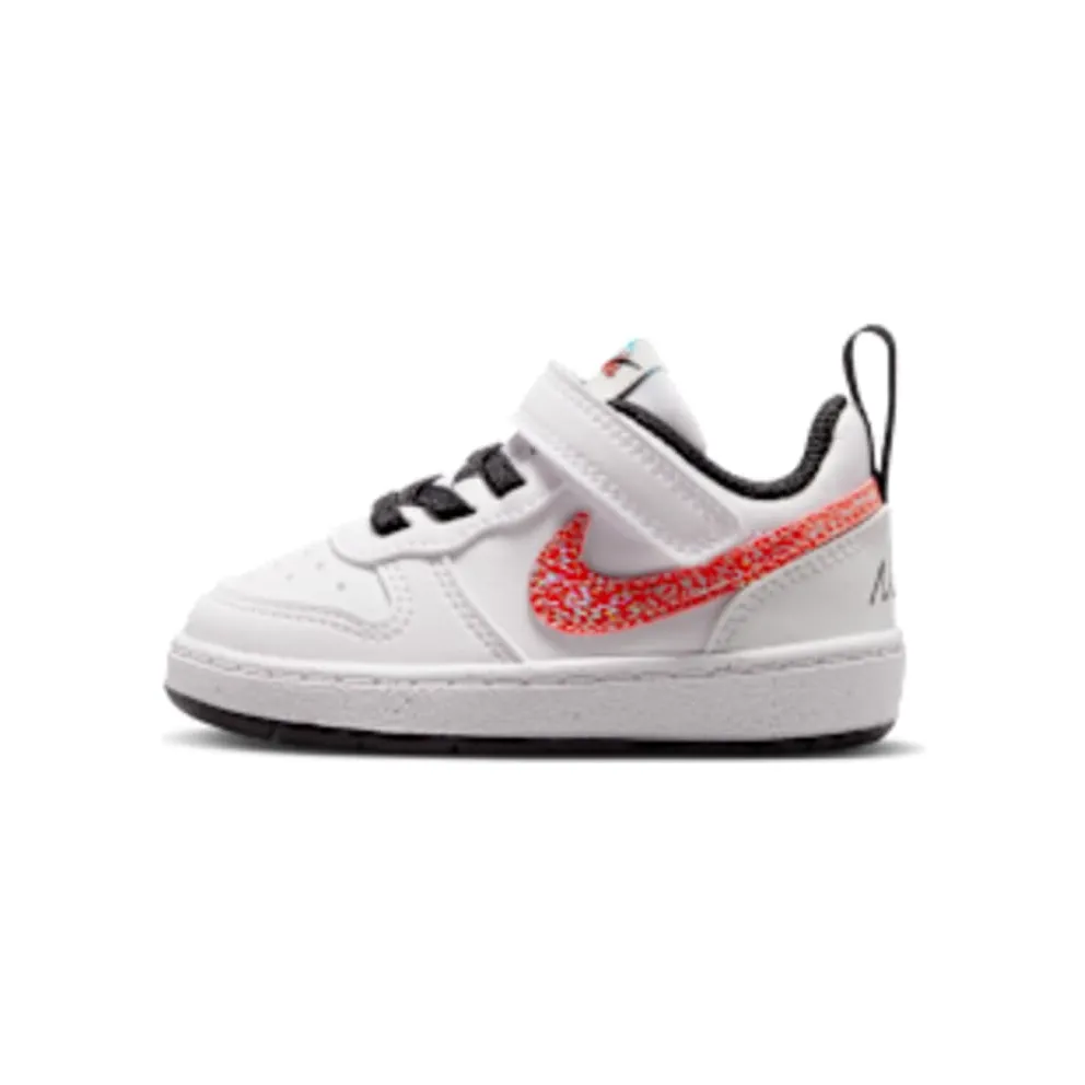 Nike Court Borough Mid 2 “White / Picante Red / Barely Volt / Current Blue” (IR1528-100)