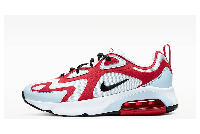 Nike Air Max 200 Icon Clash – Wit “White / Gym Red / Half Blue / Black” (AT6175-103)