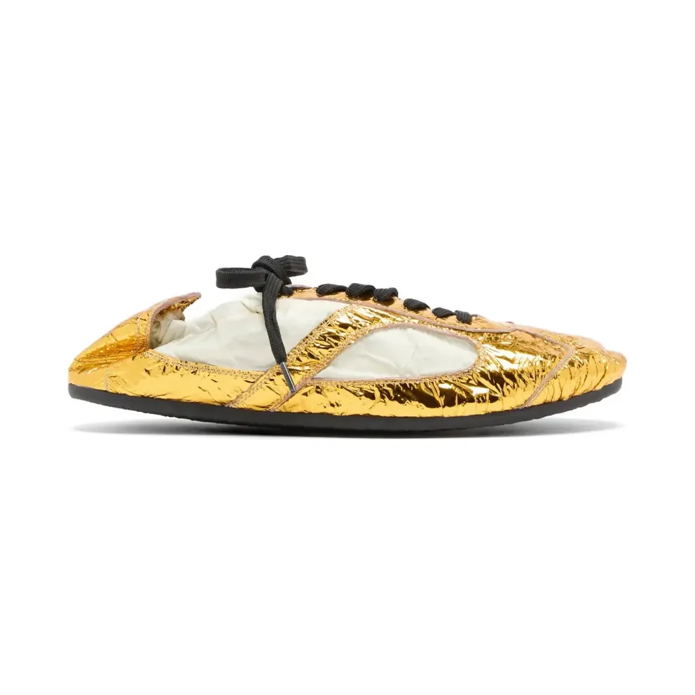 Proenza Schouler in Knitteroptik mit Schnürung – Gold (SH261117X018FR)