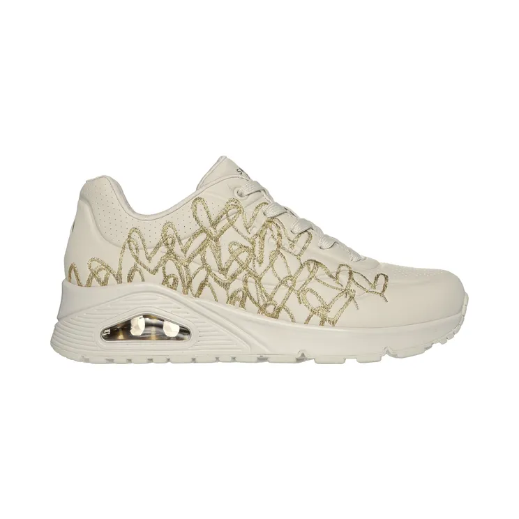 Skechers JGoldcrown: Uno Golden Heart Natuurlijk / Gold “Beige” (177975 Ntgd) (177975NTGD)