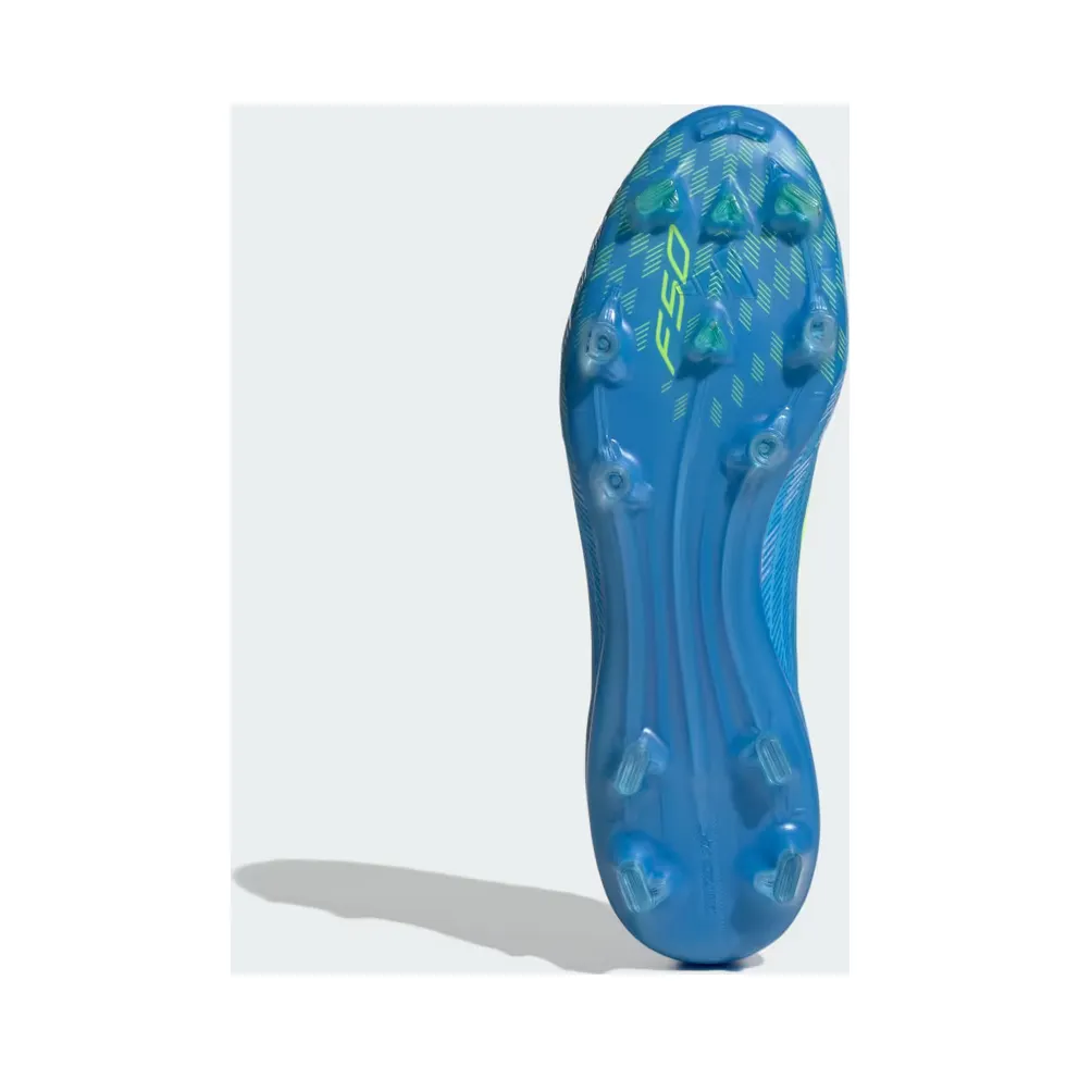 adidas F50 Pro Firm Ground Football Boots “Lucid Ray Blue / Team Solar Yellow 2 / Lucid Aquamarine” (JR8950)
