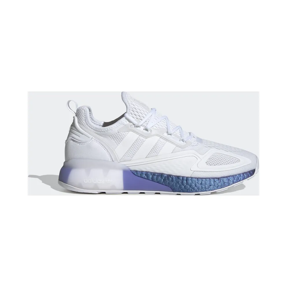 adidas ZX 2K Boost Schuh Cloud White / Cloud White / Boost Blue Violet Met. (FV2928)