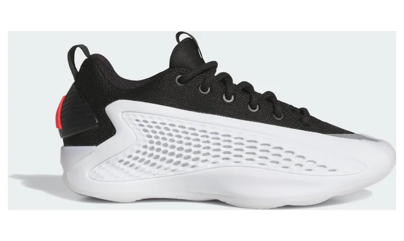 adidas Anthony Edwards 1 Low Sportschoenen Kids Cloud White Core Black Lucid Red (JQ6125)