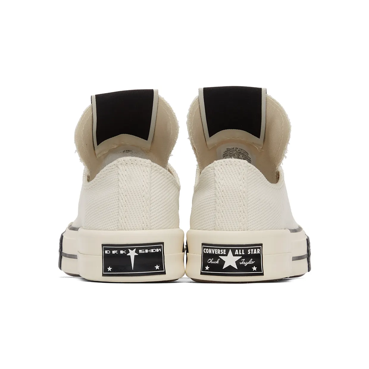 Rick Owens Drkshdw Off-White Converse Edition DRKSTAR OX Sneakers (DC01BX727 CTDR1) (4)