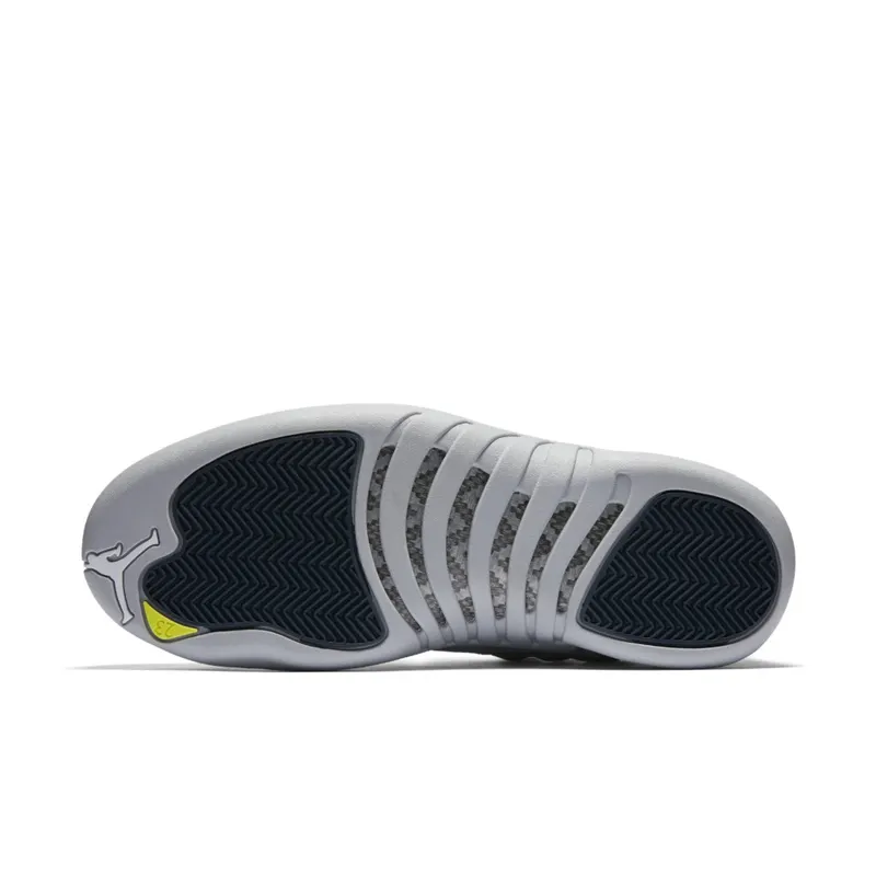 Jordan 12 Retro Low Wolf Grey Wolf Grey/Armory Navy-Electrolime (308317-002)
