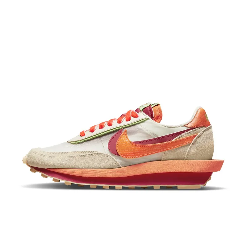 Nike x sacai Clot LDWaffle Kiss of Death Net Orange Blaze (DH1347-100)