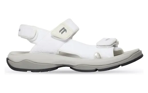 Balenciaga Tourist Sandal White Grey (706277W2CCF1912)