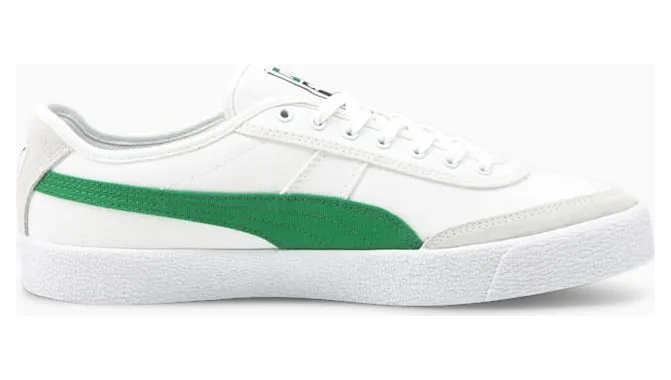 Puma Oslo van gevulkaniseerd canvas Wit/Groen (374978-03)