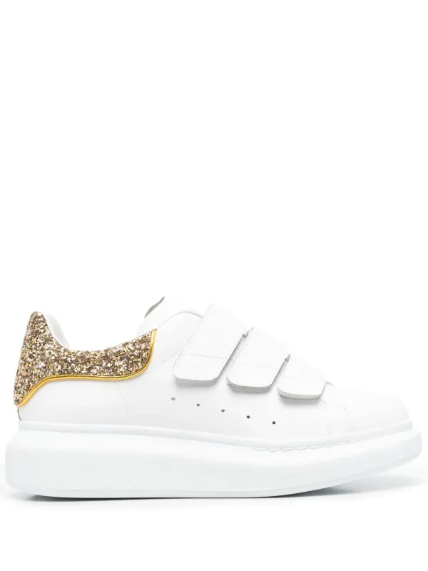 Alexander McQueen Sneakers mit Klettverschluss – Weiß (697106WIBNP)