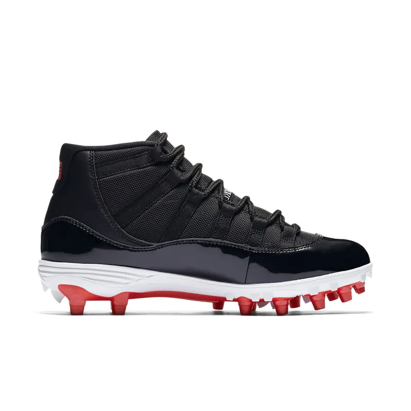 Jordan 11 Retro Cleat Bred Black/University Red-White (AO1561-010)