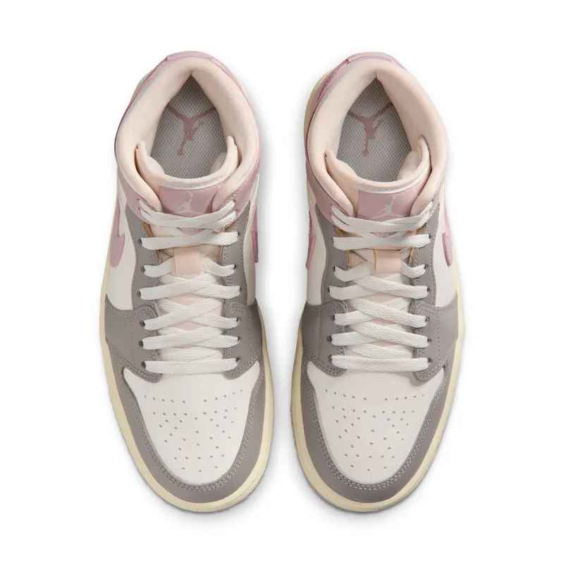 Air Jordan 1 Mid “Enigma Stone / Particle Rose” (BQ6472-122)