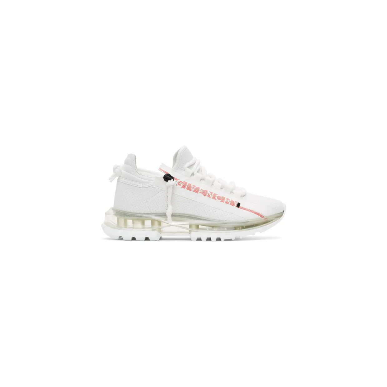 Givenchy White and Red Spectre Low Runner Sneakers (BE0019E0XH)