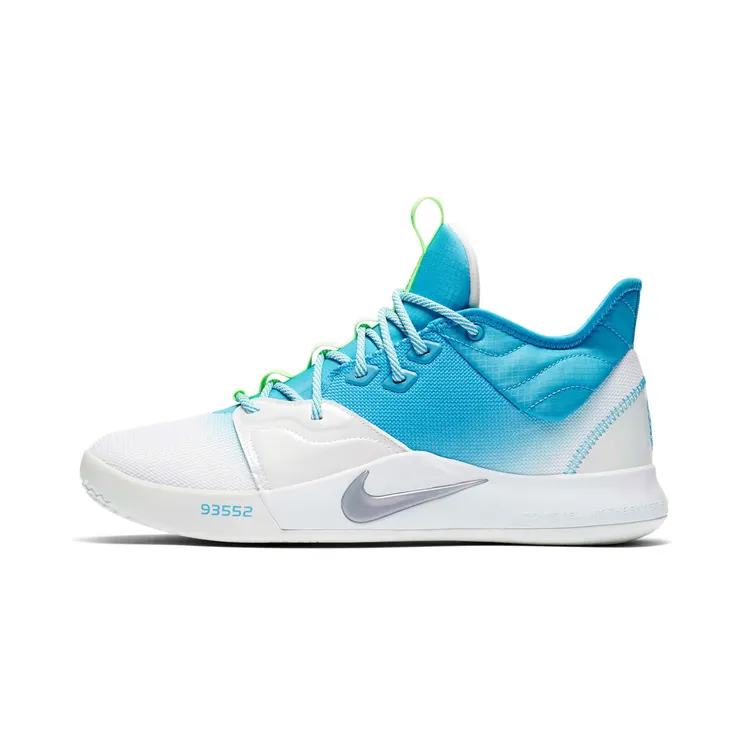 Nike PG 3 Lure “Platinum Tint / Light Current Blue / Lime Blast” (AO2607-005)