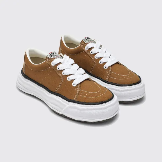 Maison Mihara Yasuhiro Eric Canvas Low-Top Platform Sneakers Brown (A16FW703BR)
