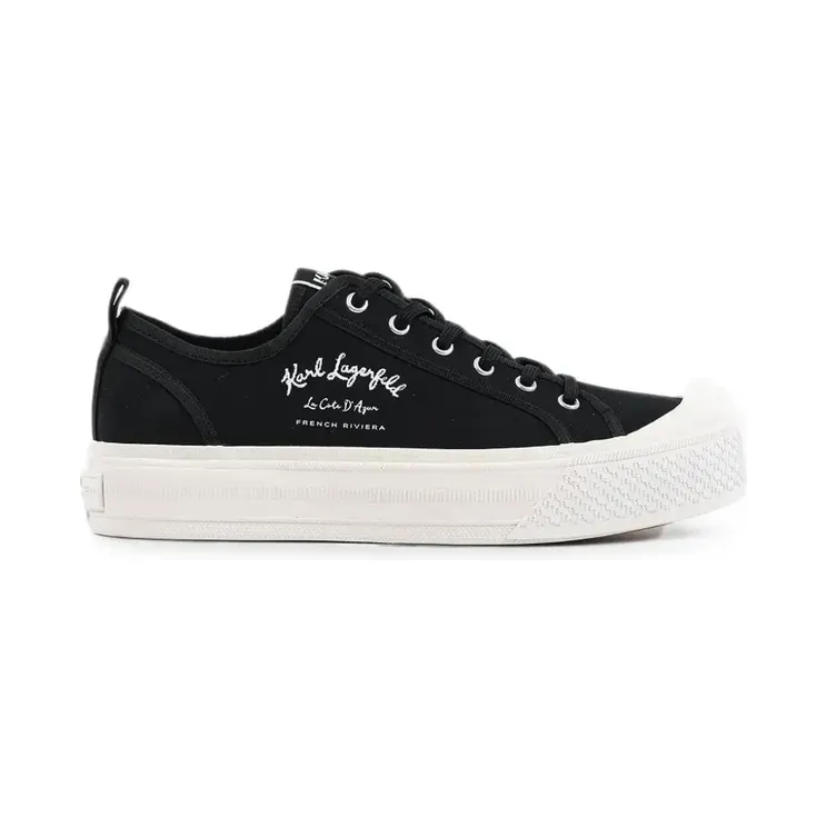Karl Lagerfeld met geborduurd logo en plateauzool “Black” (KL60516)