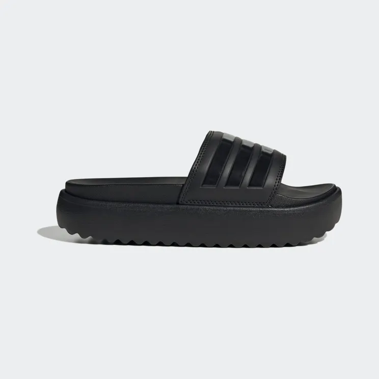 adidas Adilette Platform Slides “Core Black / Core Black / Core Black” (HQ6179)