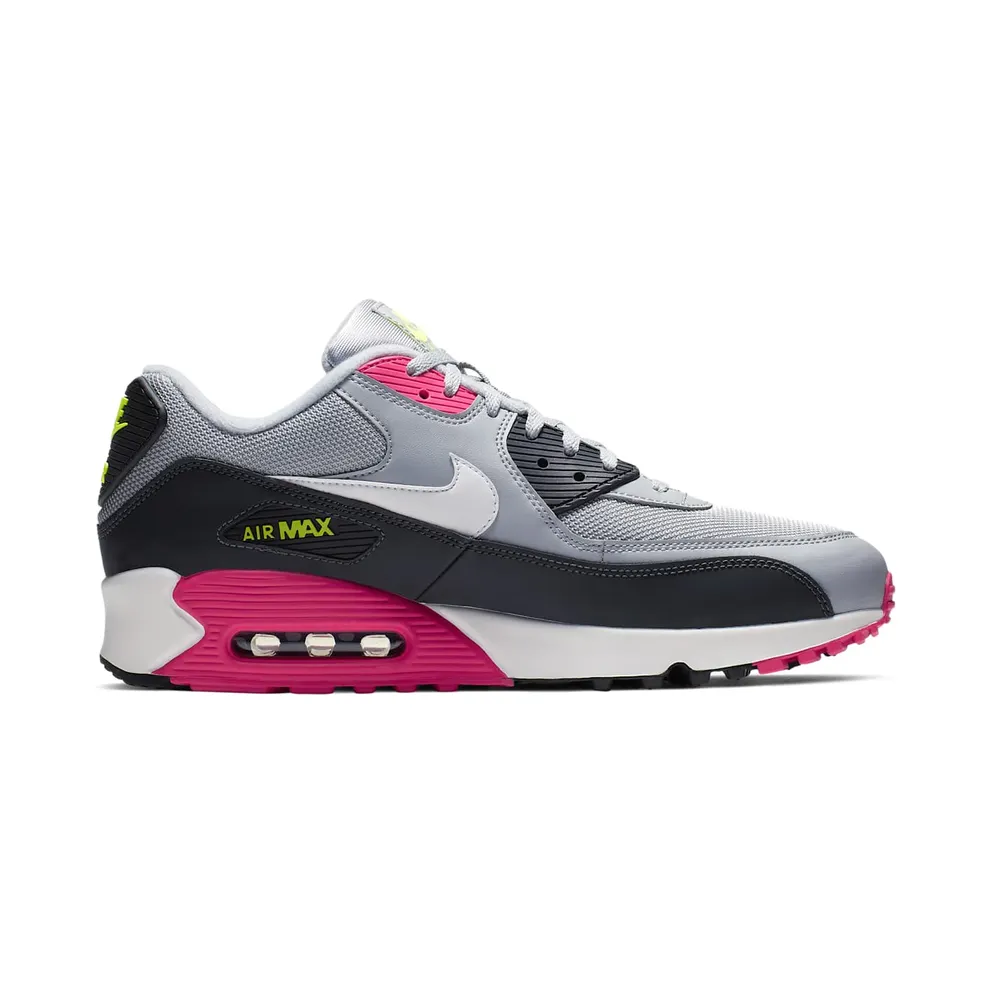 Nike Air Max 90 Wolf Grey Rush Pink Wolf Grey/Rush Pink-Volt-White (AJ1285-020)