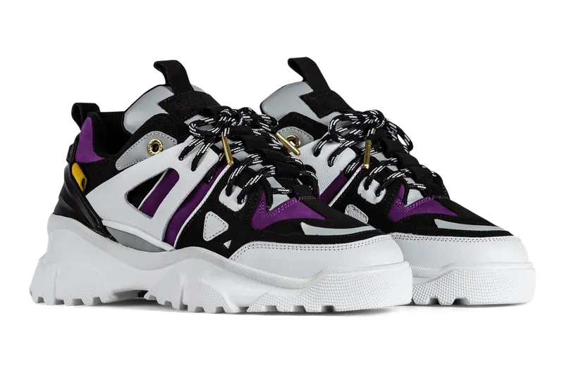 Mason Garments Genova II Suede / Leather Purple (SS21-35-18A)