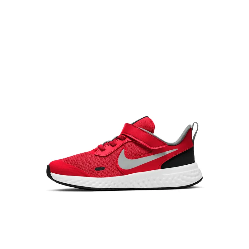 Nike Revolution 5 “University Red / Black / White / Light Smoke Grey” (BQ5672-603)