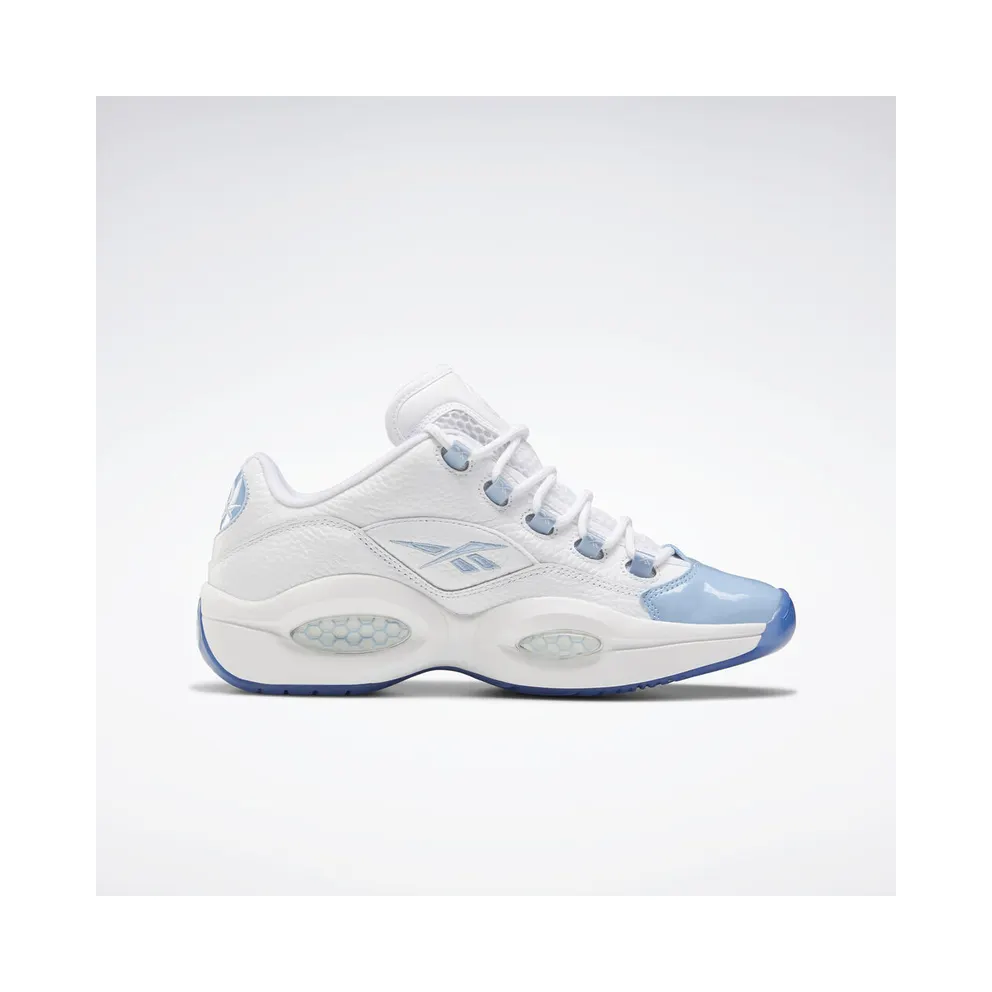 Reebok Question Low Patent Toe Carolina Blue White/Fluid Blue-Reebok Ice (Other Brands Other)