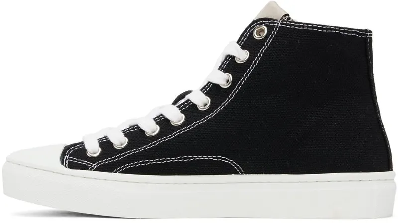 Vivienne Westwood Black Plimsoll High-Top Sneakers (75010001W-W0004-)