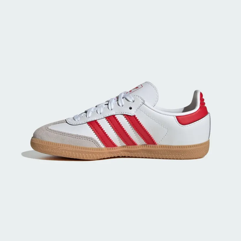 Adidas Samba OG Kids Cloud White / Better Scarlet / Gum (JQ2829)