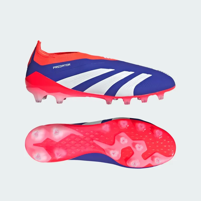 adidas Predator Elite Laceless Artificial Ground Lucid Blue Cloud White Solar Red (IF6430)