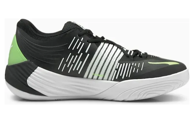 Puma Fusion Nitro basketbalschoenen Zwart/Groen (195587-01)