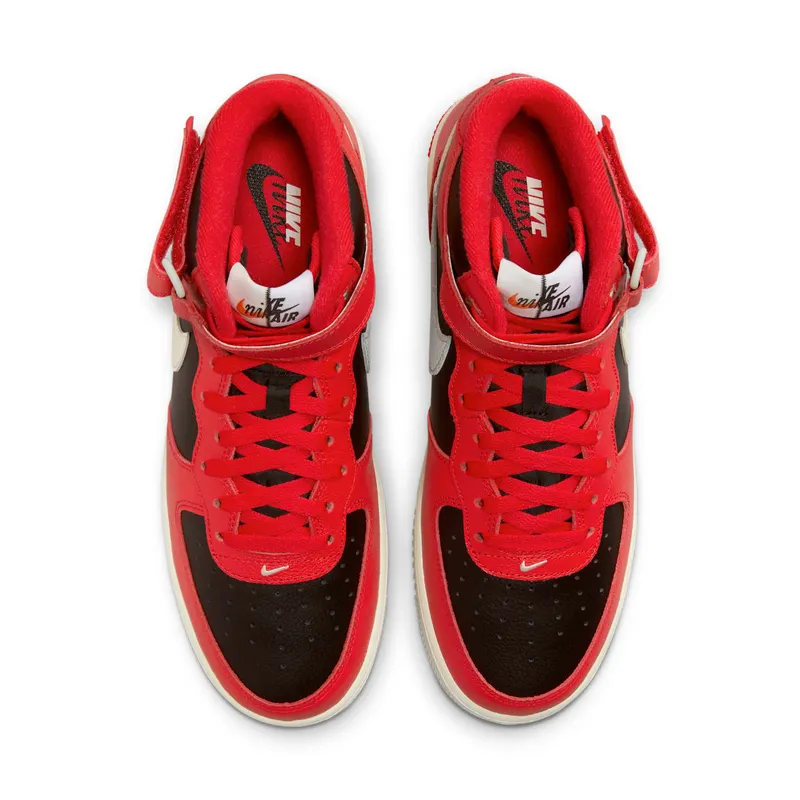 Nike Air Force 1 Mid LV8 Split Black Red (DZ2554-001)