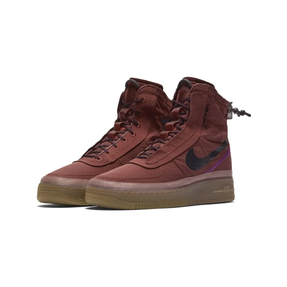 Nike Air Force 1 Shell Burgundy Ash (W) Dark Pony/Burgundy Ash-Desert Dust (BQ6096-200)