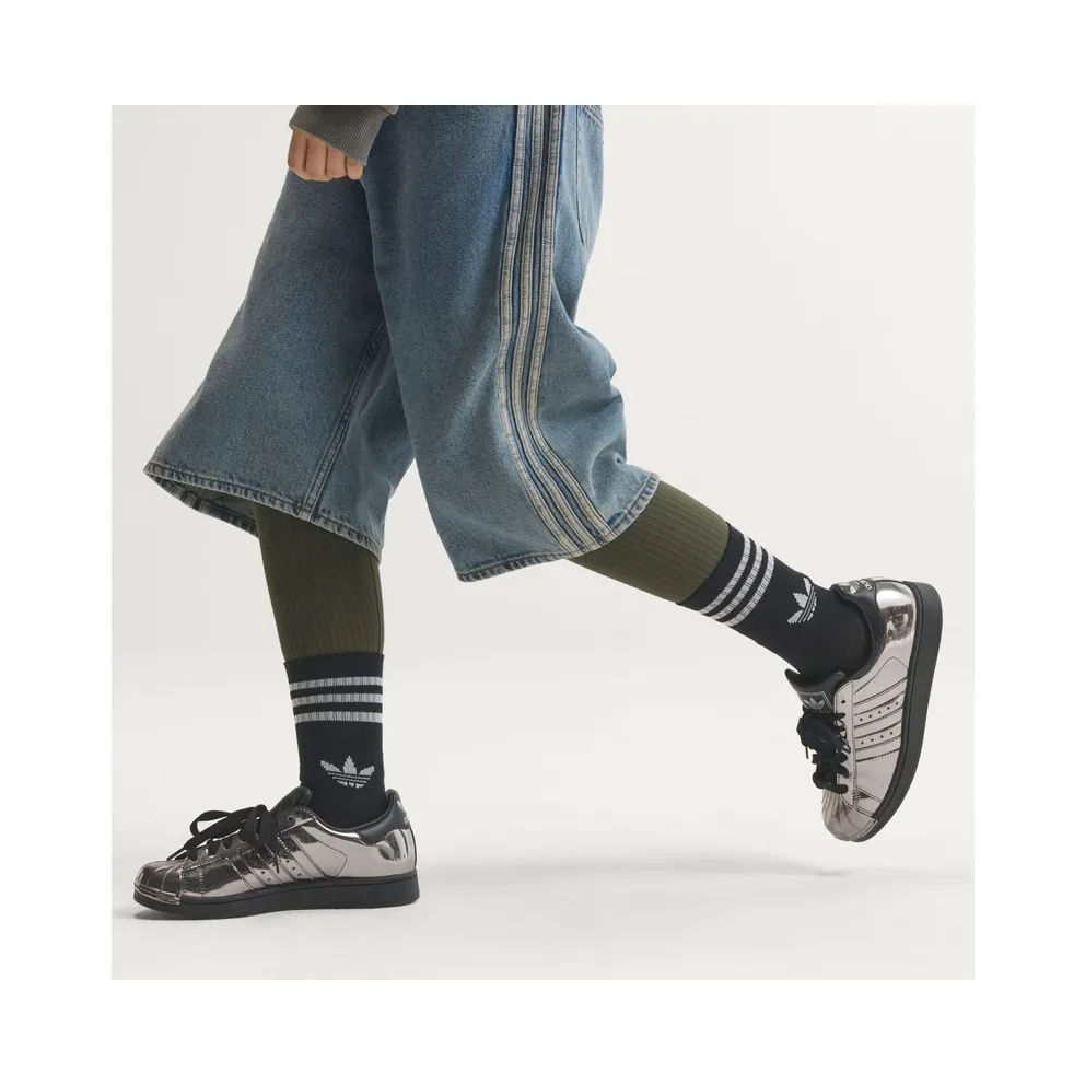 Adidas SUPERSTAR II Shoes Core Black / Core Black / Silver Metallic (KJ7128)