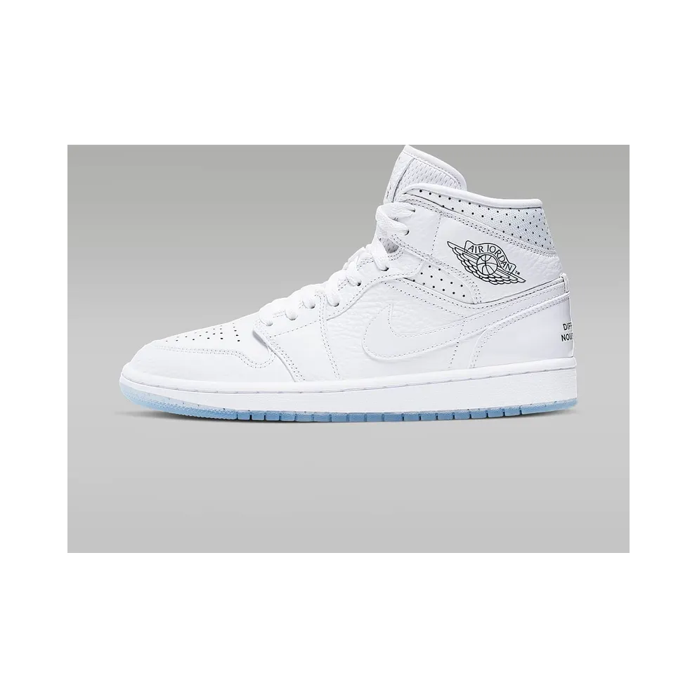 Jordan 1 Mid Unite Totale (W) White/Midnight Navy-Metallic Red Bronze (CI9100-100)