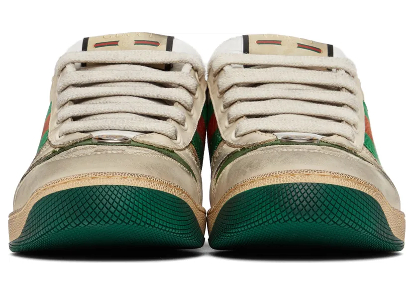 Gucci Beige Screener GG Sneakers (546551 9Y920) (2)