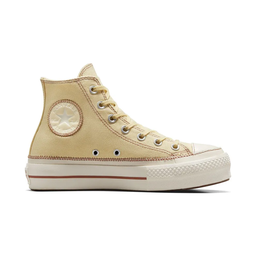Converse Chuck Taylor All Star Lift Platform Contrast Stitching Open Sesame/egret/clay Pot