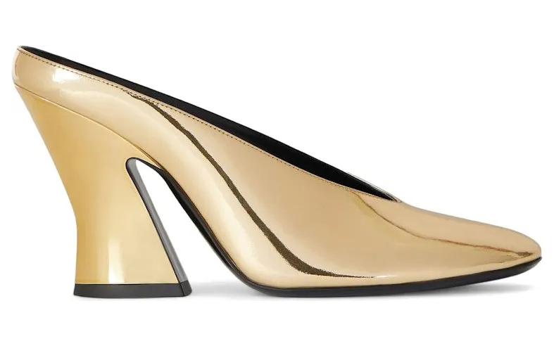 Givenchy Shark Sculpted Mule 95mm Heel Golden (BE4044E2DD-715)