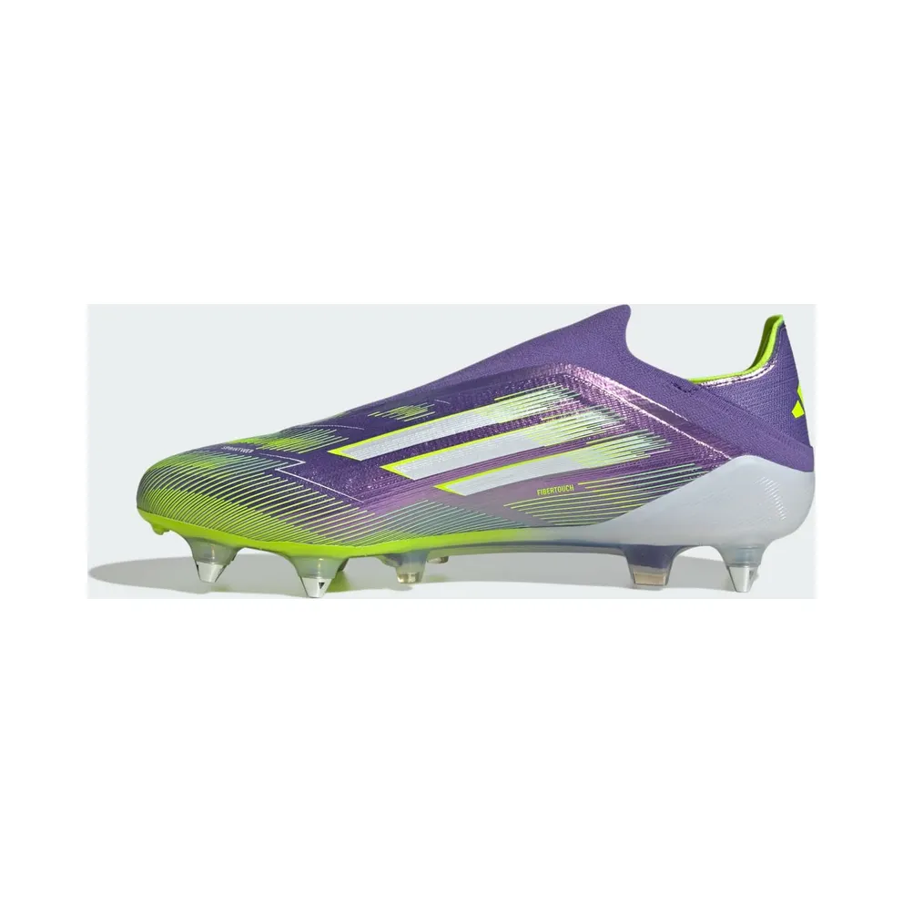 adidas F50 Elite Laceless Soft Ground Boots “Purple Rush / Cloud White / Lucid Lemon” (JH7642)