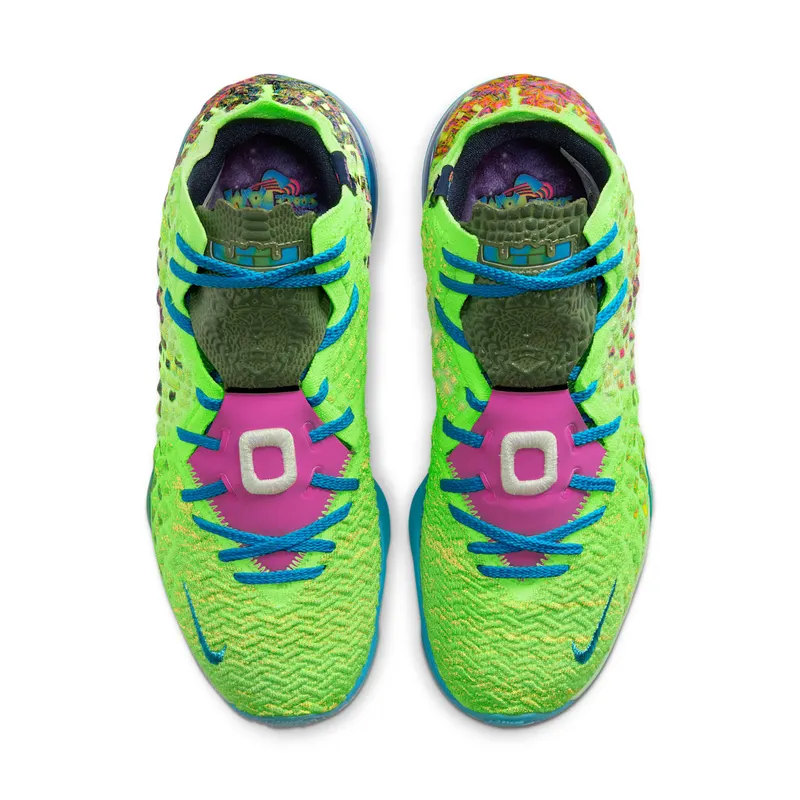 Nike LeBron 17 Mr. Swackhammer Ghost Green/College Navy-Orange Trance-Laser Blue (CV8075-300)