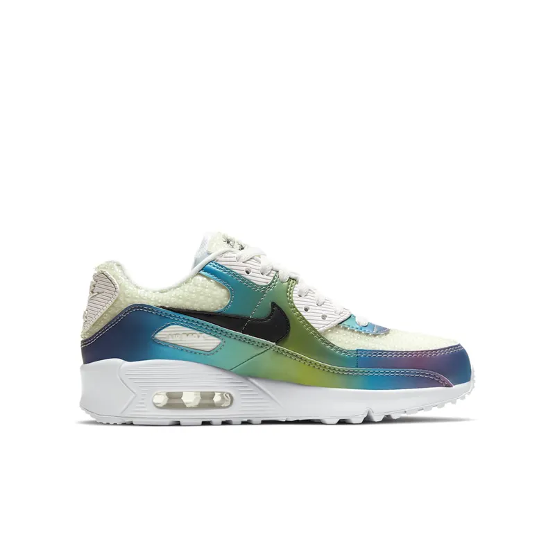 Nike Air Max 90 Bubble Pack White (GS) Summit White/Black-Multi-Color-White (CT9631-100)