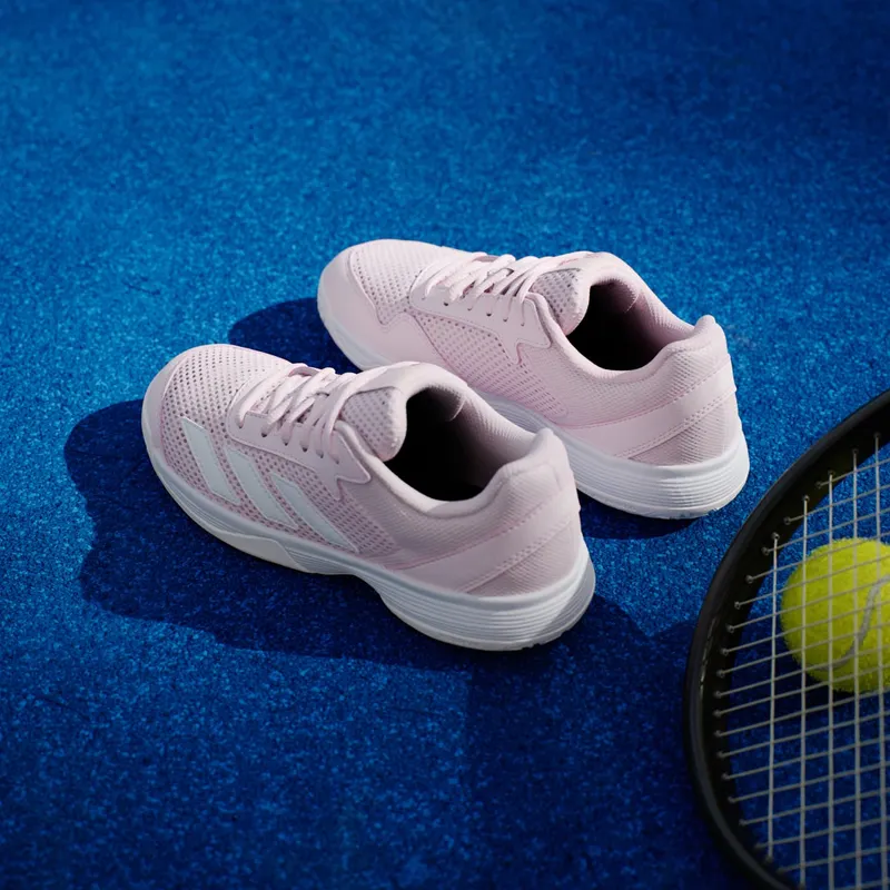 Adidas Courtflash Tennis Kids Distilled Pink / Cloud White / Cloud White (KK3866)