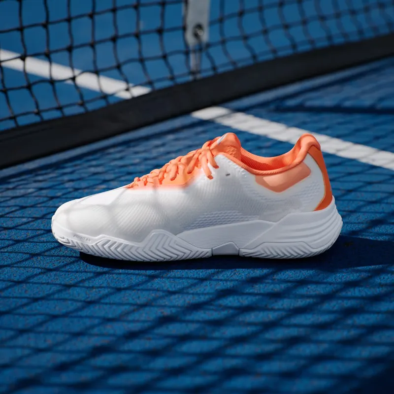 Adidas Solematch Control 2 Tennis Shoes Cloud White / Core Black / Lucid Orange (KI3736)